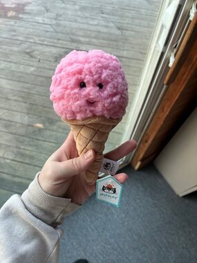 Jellycat Pink Plush Ice Cream Cone Buddy